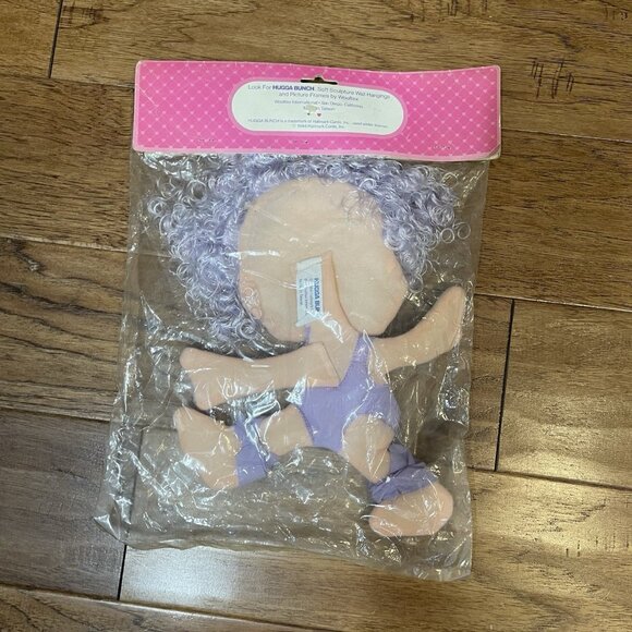 Hugga Bunch 1984 Hallmark Wooltex Int Wall Hanging NOS In Package Vintage - Picture 5 of 7